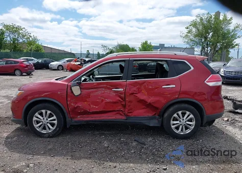2015 Nissan Rogue Sv from USA, damaged, VIN KNMAT2MV3FP549740